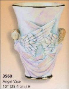 S3560 Angel Vase 10"H Bisque $21.60 PR2022