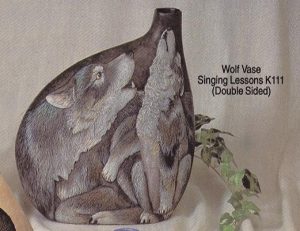 K111-O Singing Lesson Vase Kinzie 12" X 15" Bisque $19.50