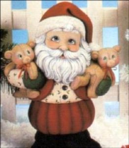 D1239 Santa Bloomer Basket Top Head w/ Bears 7 3/4"H Bisque $14.40 D1173 Basket Body 3 3/4"H Bisque $6.60 D1240 Boots 1 1/4"H Bisque $ 3.90 Set of the three pieces Bisque