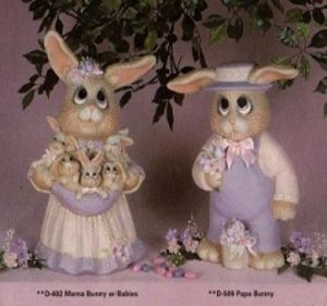 Donna papa and moma bunny