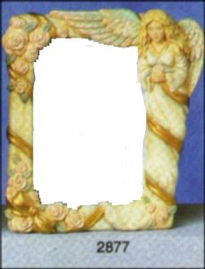 S2877-SSS Angel Frame for 5X7 Bisque $11.16 Insert Your favorite picture, insert a mirror or even your favorite saying PR23