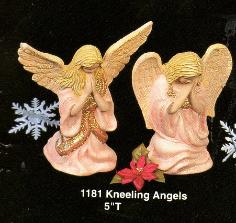 TB1181 Kneeling Angels 5"T Bisque $