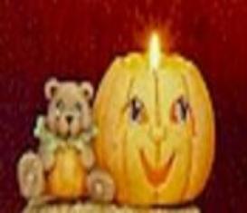 CM1077-III Bear Pumpkin Candle