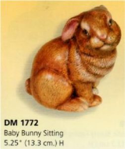 DM1772 Bunny Sitting Bisque $12.24