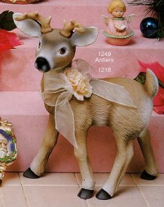 S1218 And S1249 Standing Deer with Antlers Bisque $24.90 pr23