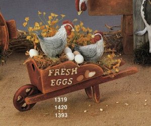 S1319 Garden Cart 12" L Bisque $14.76 PR23 S1420 Chickens Bisque $ S1393 Twelve Sm Eggs (ordered) Bisque $6.12 S1395 3 Ducklings Bisque $9.36 PR23