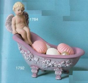 S1792 Fancy Bathtub Soap Dish Bisque $8.19 (Does not include cherub or soap)