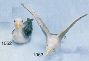 AR1052 Sitting Seagull 10" x 5" Bisque $9.60 AR1063 Seagull Wings Up 11.25" x 12.5"W Bisque $ 22.80