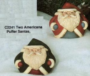 C2241 Two Puffer Santas
