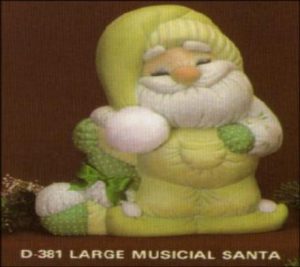 D381 Lg Musical Santa