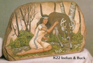 K22 Indian Girl w/Buck