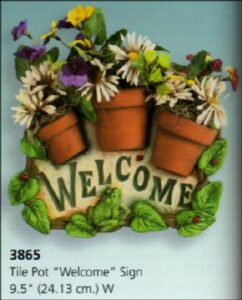 S3865 Three Pots Welcome Sign