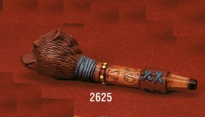 K2625-G Small Bear Peace Pipe 6.5"L Bisque $6.90 pr23